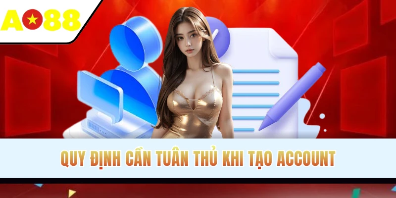 Quy định cần tuân thủ khi tạo account